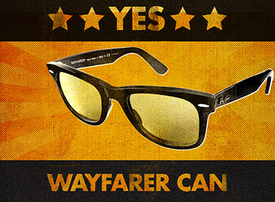 slnečné okuliare Wayfarer