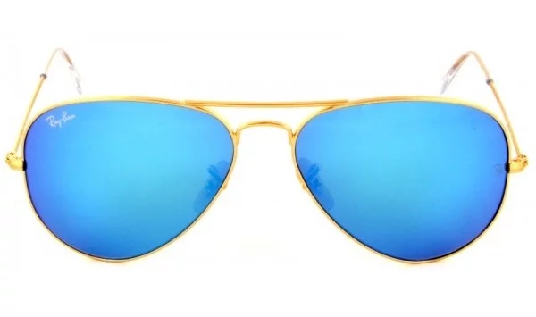 Štýlové okuliare Ray Ban Aviator modré sklá
